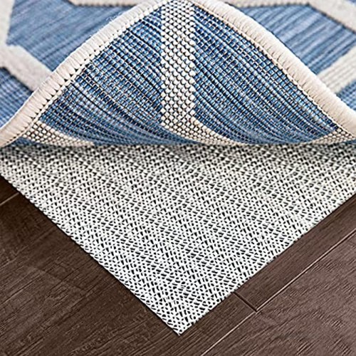 Ninja Extra Thick Rug Pad Gripper for Hardwood Floors 8x10 FT Slip Resistant Grip Pads for Hard Surfaces Adds Cushion and Maximum Protection Keeps Area Rugs and Carpets Safe and in Place on Floor