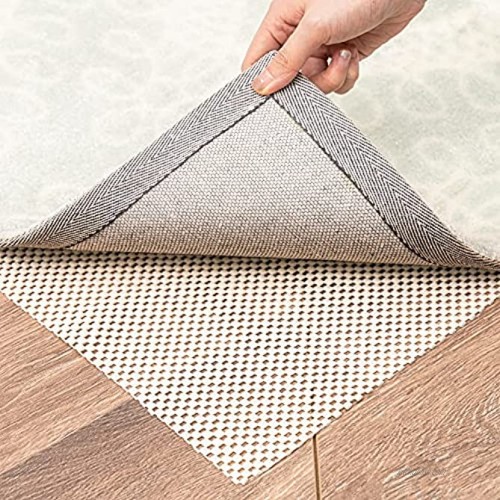 ROSMARUS Non-Slip Area Rug Grippers Pad 3'x5' Extra Thick Rug Pad for Hard Surface Floors Top Gripper Adds Cushion and Maximum Protection Keep Your Rugs Safe and in Place 3 x 5 Ft