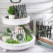 6 Pieces Wooden Picket Fence Tiered Tray Decoration Summer Rustic Wooden Sign Decoration Black and White Plaid Farmhouse Frame Decor Mini Frame Decoration for Home Kitchen Shelf Photo Prop 3 Colors