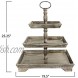 Creative Co-Op 3 Tier Tray Decorative Accents Brown