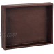 Decor Trends PU Leather Decorative Valet Tray Catchall Tray Perfume Tray for Dresser Nightstand Organizer Small Tray for Coin,Key,Phone,Glasses Brown