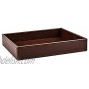Decor Trends PU Leather Decorative Valet Tray Catchall Tray Perfume Tray for Dresser Nightstand Organizer Small Tray for Coin,Key,Phone,Glasses Brown