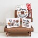 Football Tiered Tray Decor Rustic It's Fall Y'all Signs FarmhouseFootball Tiered Tray Decor Fall Themed Wooden Signs Set Thanksgiving Maple Leaves Home Decor Autumn Harvest Rae Dunn Collections