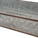 Glitzhome Rustic Galvanized Metal Tray with Handles Set of 2 Farmhouse Decorative Serving Tray Country Rectangular Decorative Ottoman Tray Distressed Table Centerpiece for Living Room Kitchen
