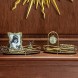 Gold Mirror Tray Decorative Perfume Jewelry Trays Set of 2 Vanity Organizer Trays for Living Room Makeup Dresser Bathroom Wedding Home Decor Tray