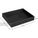Vixdonos Valet Tray Nightstand Organizer,Leather Catchall Tray for Perfume,Jewelry,Key and Remote on Counter or DresserBlack