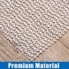 Aurrako Non Slip Rug Pads for Hardwood Floors,6x9 Anti Slip Rug Grippers for Vinyl Tile Floors with Area Rugs,Carpeted and Runner Non Adhesive Carpet Liner Open Wave