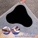 chuciine Rug Gripper 10 Pcs Double Sided Anti Curling Non Slip Reusable Rug Pad Keep Your Rug in Place & Make Corner Flat Washable Rug Tape for Hardwood Floors Carpets Floor Mats Black（Upgrade）