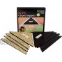 DYL. Protect Carpet Triangle Rug Gripper Tape 8 pc. Set Corner Edging Adhesive Grip | Kitchen Hallway and Living Room Runners Mats or Loose Carpet | Non-Slip Floor Protection Black