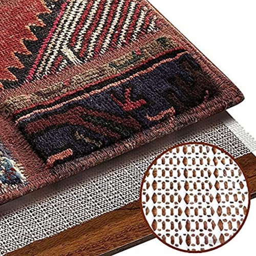 Non-Slip Rug Pad Gripper Extra Thick Pad for Hard Surface Floors Keep Your Rugs Safe and in Place White 6.5X7