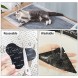 PTZOUUT Rug Gripper 12PCS Rug Tape Washable and Non-Trace Removable Dual Sided Anti Curl Corner Side Rug Grippers for Area Rugs,Hardwood Grounds&Wall Black