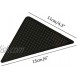Teensery 8 Pcs Black Rug Grippers Reusable Anti Curling Non-Slip Pad for Carpet Mat Corners Edges