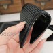Teensery 8 Pcs Black Rug Grippers Reusable Anti Curling Non-Slip Pad for Carpet Mat Corners Edges