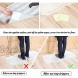 Weilianda Rug Gripper Anti-Slip Anti-Curl Rug Tape Carpet Tape Can Keep Your Rug Pad in Place,Easy to Install Gripper Suitable for Hardwood Floor Tile Floor Protect Against Slips and Trips 4PC