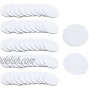 Woogim 50 PCS Non Slip Washable Rug Gripper,Sofa Cushion Sheet Sticker Pads,Double-Sided Fasten Interlocking Tape Round,White