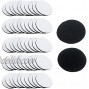 Woogim 50 PCS Non Slip Washable Rug Gripper,Sofa Cushion Sheet Sticker Pads,Double-Sided Fasten Interlocking Tape Round,Black