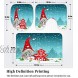 Sprite Christmas Gnome Snowman Reindeer Bathroom Rugs and Bath Mats Set 3 Piece Rug Rectangular Floor Mat U-Shaped Toilet Mat Toilet Lid Cover Perfect Combination of Luxury and Comfort