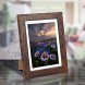 4x6 Picture Frame Set of 4 Display Photo 4x6 with Mat or 5x7 without Mat Wooden Rustic Picture Frames for Tabletop or Wall Mounting Brown