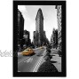 Americanflat 11x17 Picture Frame in Black Legal Sized Paper Display Composite Wood with Shatter Resistant Glass Horizontal and Vertical Formats for Wall