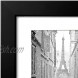 Americanflat 9x12 Picture Frame in Black Displays 6x8 With Mat and 9x12 Without Mat Composite Wood with Shatter Resistant Glass Horizontal and Vertical Formats for Wall