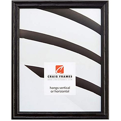 Craig Frames 200ASHBK 16 by 24-Inch Picture Frame Wood Grain Finish 0.75-Inch Wide Black