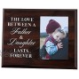 Elegant Signs The Love Between a Father and Daughter Last Forever Wood Picture Frame Holds 4x6 Photo Daughter or Dad Gift for Birthday Christmas,