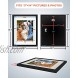FEGO 11x14 Picture Frames Set of 6 Wall Gallary Photo Frame Display Pictures 8x10 with Mat or 11x14 Without Mat Non-trace Nails Included 11x14 Frame Black For Photography Photo etc.
