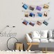 HOSOM String Wall Pictures Hangers with 30 Clips Photo Hanging Display Frame,Wall Decor for Bedroom Dorm Office Living Room Matte Black Standoff Nails