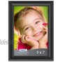 Icona Bay 5x7 13x18 cm Black Picture Frame Contemporary Photo Frame 5 x 7 Composite Wood Frame for Walls or Table Top Lakeland Collection