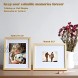KINLINK 11x14 Picture Frames Natural Wood Frames with Acrylic Plexiglass for Pictures 5x7 8x10 with Mat or 11x14 Without Mat Tabletop and Wall Mounting Display Set of 4