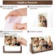 Mixoo Picture Frame 2 Pack Rustic Wooden Photo Frames with Walnut Wood Base and High Definition Break Free Acrylic Glass Covers for Tabletop or Desktop Display 4x6 inch Horizontal + Vertical