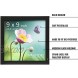 PAXNOK Black 9x9 Frame with Stand and Wall Hanging Option Horizontal or Vertical Wall Anchors Included