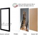 Picture Frame 8x10 Inch Set of 2 ,Made of Wood Wall Mount Vertically or Horizontally-Photo Frame Poster Frames Wall Mount or Tabletop Use Black