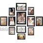 Picture Frames Set for Wall Collage 12 Pack Family Photo Frames Black Including One 8x10 Four 5x7 Five 4x6 Two 6x8 Inch