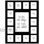 School Days Picture Mat with Multiple Openings–School Years Photo Collage – The Days Are Long Picture Mat No Frame 1 Pre-School & Kindergarten to 12th Grade 15 Photos 1 Pre School 12th Black