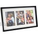 Stonebriar Decorative Black Collage Frame with 3 Openings for 4x6 Photos Unique Picture Frame for Family Baby or Wedding Photos Comes with Attached Back Easel and Mounting Hardware