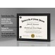 Americanflat 8.5x11 Diploma Frame in Black with Shatter Resistant Glass Horizontal and Vertical Formats for Wall and Tabletop
