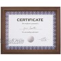 Basics Certificate Document Frame Without Mat 8.5 x 11 Aged Walnut 3-Pack