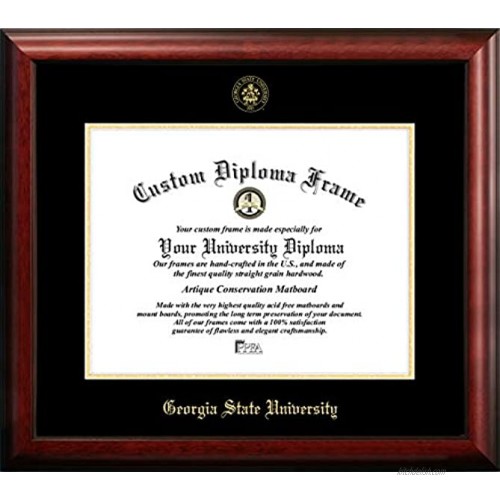 Campus Images GA973GED Georgia State University Embossed Diploma Frame 14 x 17 Gold