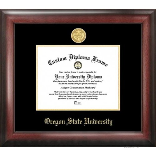 Campus Images OR996GED Oregon State University Embossed Diploma Frame Gold 8.5 x 11