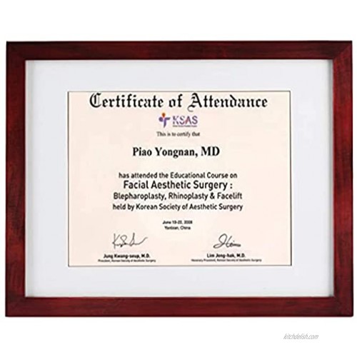Diploma frame 11 x 14 Certificate frame Real Wood,Made for Documents Sized 8.5x11 Inch with and 11x14 Inch,The hook can be moved and removed,It can also be hung vertically