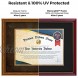 Diploma Frame UV Protected And Real Premium Wood Certificate Frame Size 11 x 14 With Mat Excellent Document Frame For Your Award
