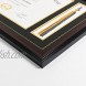 Diploma Frame with Tassel Holder Tassel Shadowbox & Certificate Document Degree Frame 2pcs; Diploma Frames 8.5x11 with Mat Double Matted Black over Gold