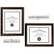 Golden State Art 11x14 Frame for Diploma Certificate Sawtooth Hangers for Wall Mounting with Real Glass Black Gold & Burgundy Molding White Over Black Double Mat for 8.5x11 Diploma