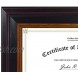 Golden State Art 8.5x11 Frame for Diplomas Certificates Real Glass & Table-Top Display Black Gold & Burgundy 1-Pack
