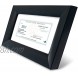 GraduatePro 5x10 Business License Frame in Black 3x7.5 with White mat for 3.5x8 License Bank Check Frame with Real Glass for Wall and Tabletop