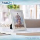 Icona Bay 5x7 White Picture Frame Sturdy Wood Composite Photo Frame 5 x 7 Sleek Design Table Top or Wall Mount Exclusives Collection