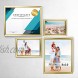 LaVie Home 8.5x11 Picture Frames 6 Pack Gold Simple Designed Photo Frame with High Definition Glass for Wall Mount & Table Top Display Set of 6 Classic Collection