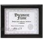 Malden International Designs Home Profiles Black Document Frame 8.5x11 Black