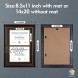 MBC MAT BOARD CENTER Double Diploma Frames for Two2 8.5x11 Certificates Documents Degree with Black Over Gold Mat Wall Mount Display Tempered Glass Vertical 14x20 Black Ornate Gold